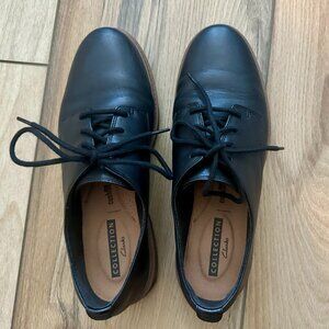 Clarks Womens leather Lace-up shoes, 7.5